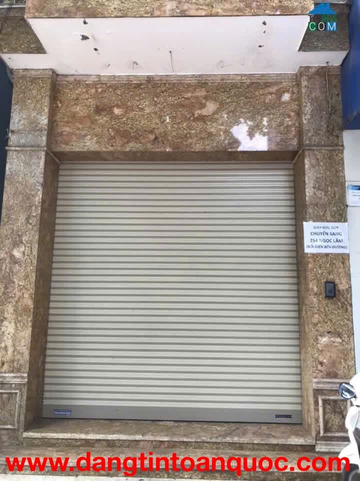 Chính chủ cho thuê tầng 1 nhà mặt phố số 289 Ngọc Lâm, Long Biên, Hà Nội