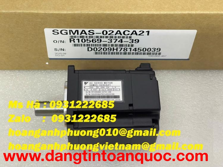 Motor Yaskawa SGMAS-02ACA21 servo điều khiển tốc độ , vị trí 