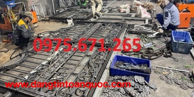 Xưởng sản xuất cổng cửa, lan can sắt mĩ thuật lớn nhất cả nước