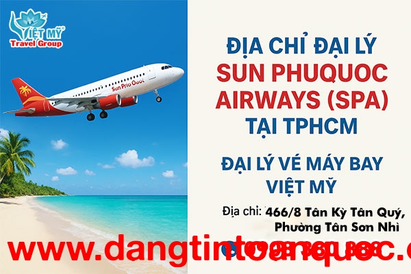 Địa chỉ đại lý Sun PhuQuoc Airways (SPA) tại TPHCM