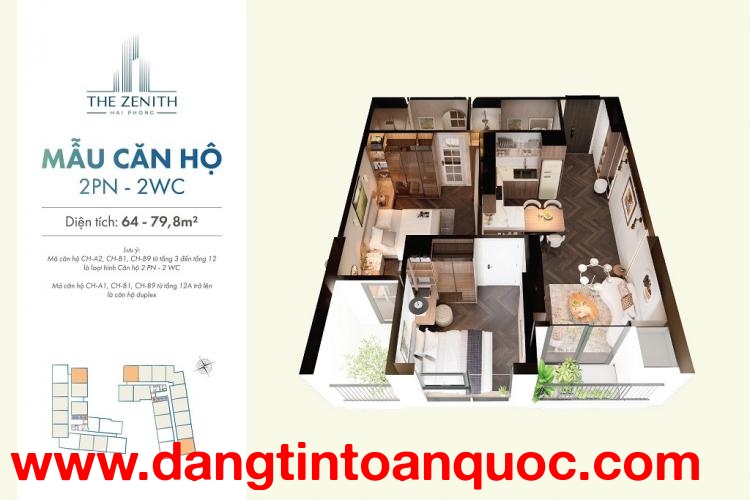 SIÊU HOT – BÁN CĂN HỘ THE ZENITH ĐỒNG HÒA – TRUNG TÂM KIẾN AN