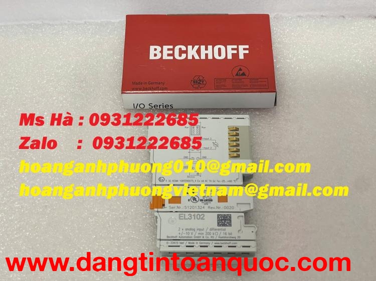 Mô đun điều khiển Beckhoff EL3102 hàng mới - giao nhanh 