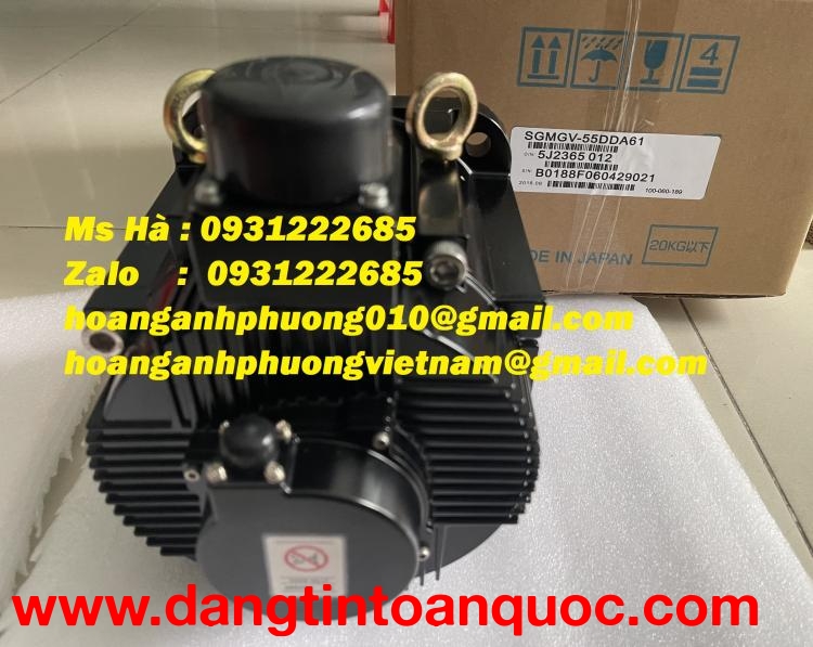 Bộ servo motor yaskawa SGMGV-55DDA61 chính hiệu - ưu đãi giá 