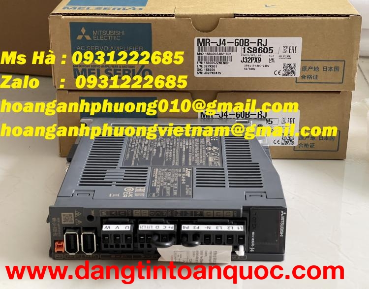 Mitsubishi - nhập hàng mới - Bộ điều khiển servo MR-J4-60B-RJ  
