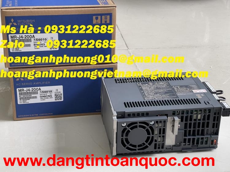Servo hiệu suất cao MR-J4-200A mitsubishi dòng melservo J4 