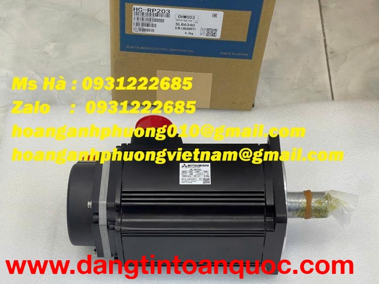 Servo motor 2kW Mitsubishi HC-RP203 hiệu suất cao - chính xác 
