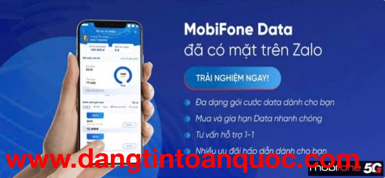 MobiFone Data đã có mặt trên Zalo - Trải nghiệm ngay