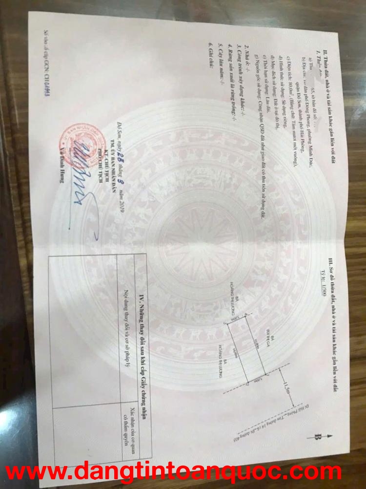 CHÍNH CHỦ BÁN LÔ ĐẤT MẶT ĐƯỜNG 14 CŨ – ĐÔNG PHONG, MINH ĐỨC, ĐỒ SƠN