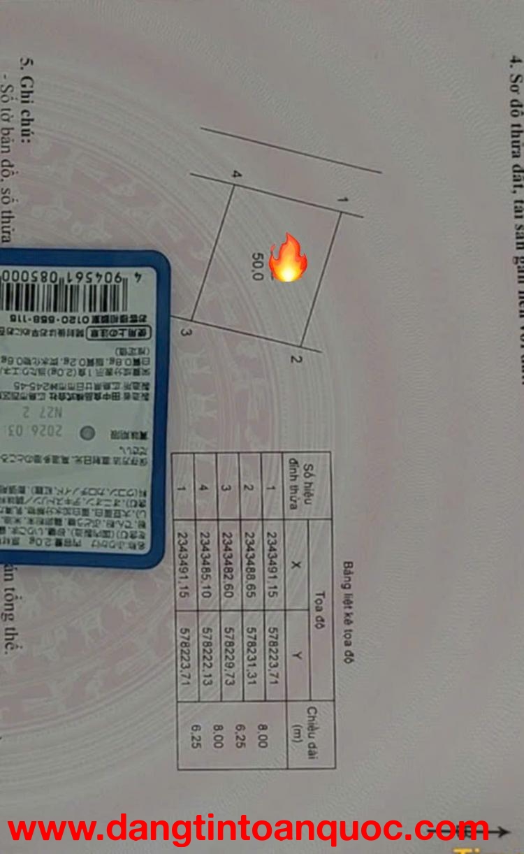 TỔ 9 QUANG MINH,2,1X TỶ.50M FULL THỔ CƯ.MT 6M.GIÁ TỐT NHẤT KHU VỰC.LH CC