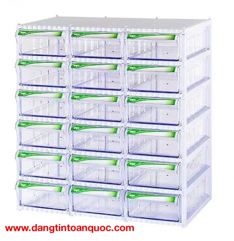 Tủ đựng linh kiện hàn quốc 18 ngăn CA507-6