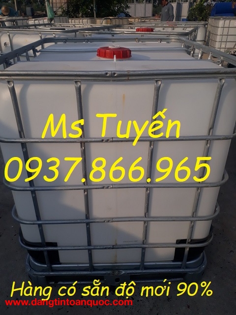 Bồn cũ sử dụng 1 lần độ mới  90%, tank 1000l mới, bồn 1000l đựng chất lỏng