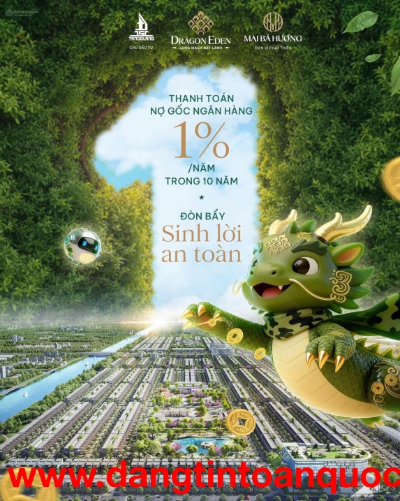 Booking Dragon Eden- KDC Mai Bá Hương, sẵn sổ xây tự do đầy đủ tiện ích