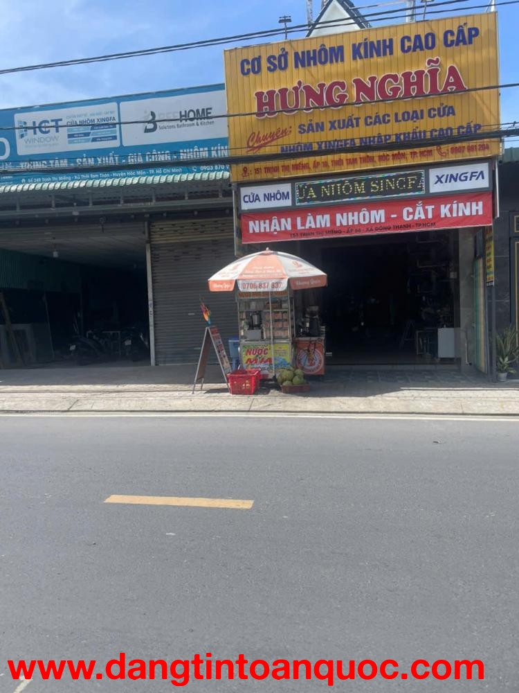 NHÀ SHR (220M2) – MẶT TIỀN TRỊNH THỊ MIẾNG – TTT HÓC MÔN SÁT VÁCH CHỢ BA BẦU)