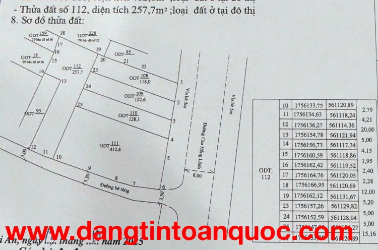 ĐẤT ĐẸP  – CẦN BÁN 2 Lô 93 Và 112 Tại Số 10 Cao Hồng Lãnh, Phường Cẩm Phô, TP. Hội An, Quảng Nam.