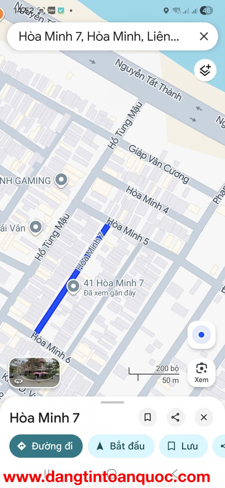 BÁN ĐẤT TẶNG NHÀ MẶT TIỀN HÒA MINH 7 –VỊ TRÍ CỰC ĐẸP