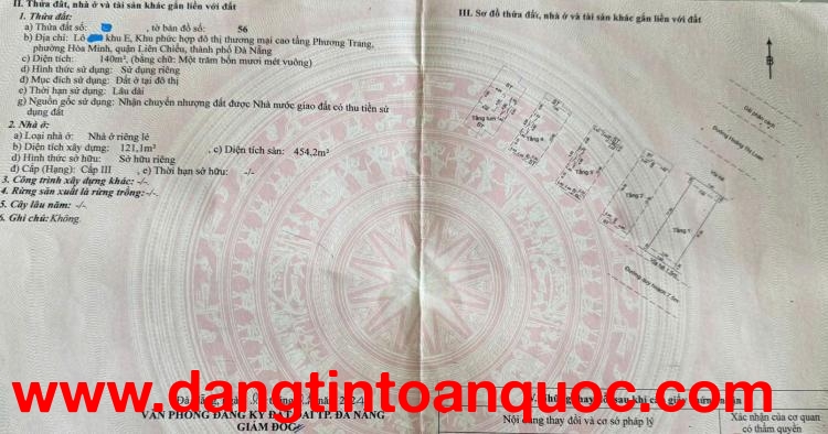 Bán SHOPHOUSE 4 tầng 2 mặt tiền đường Hoàng Thị Loan