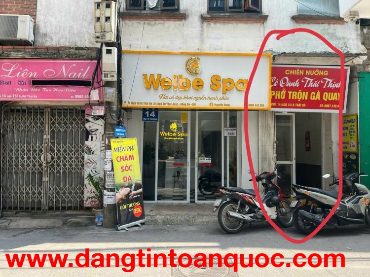 Cho thuê nhà 14/151A, Thái Hà, diện tích ~10m2 : Tiện làm VPĐD, CH, KD và ở.