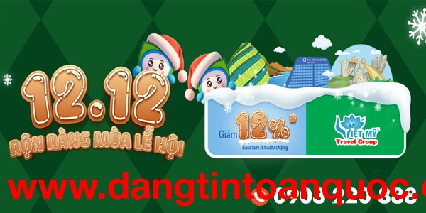 Bamboo Airways giảm 12% giá vé nhân ngày 12/12