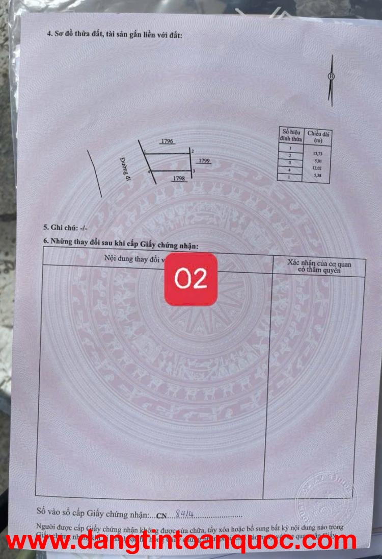 HOT HOT - CẦN BÁN LÔ ĐẤT TẠI Thôn An Định, xã Diên Phước (Diên Thọ), huyện Diên Khánh, khánh hòa