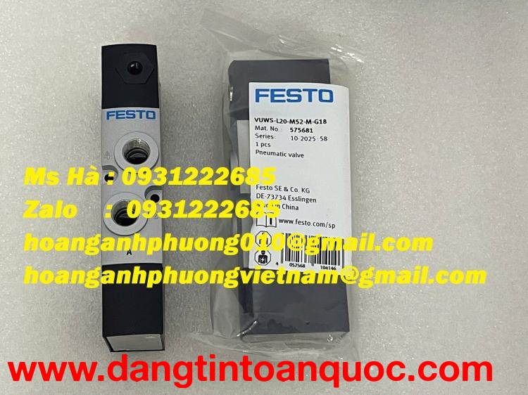 Cung cấp Van Festo VUWS-L20-M52-M-G18 dễ lắp đặt 