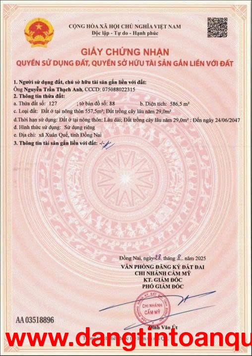 DUY NHẤT GIÁ CHỈ 6TR/M2 SỔ HỒNG FULL THỔ CƯ MẶT TIỀN NGAY CỔNG B SÂN BAY LONG THÀNH