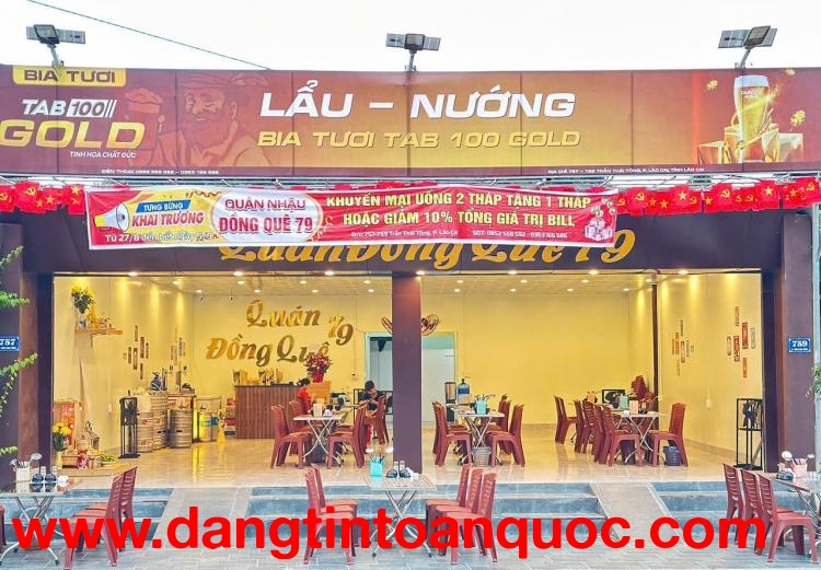 CẦN NHƯỢNG LẠI QUÁN BIA – LẨU – NƯỚNG DO BẬN CÔNG VIỆC - DUYÊN HẢI, LÀO CAI