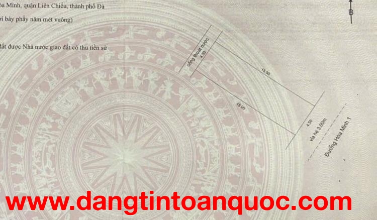 CÒN SÓT 1 LÔ DUY NHẤT ĐƯỜNG HÒA MINH 1 – CÁCH BIỂN NGUYỄN TẤT THÀNH CHỈ 200M