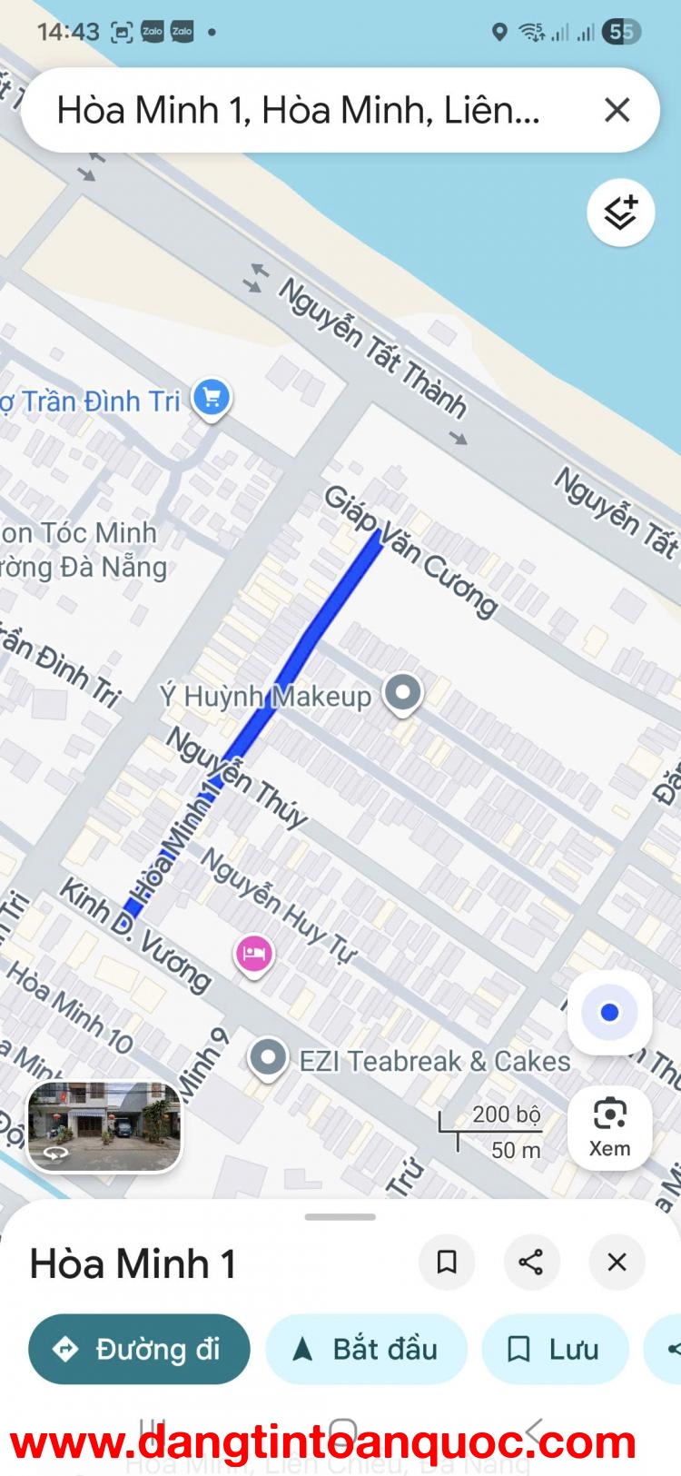 ????CÒN SÓT 1 LÔ DUY NHẤT ĐƯỜNG HÒA MINH 1 – CÁCH BIỂN NGUYỄN TẤT THÀNH CHỈ 200M