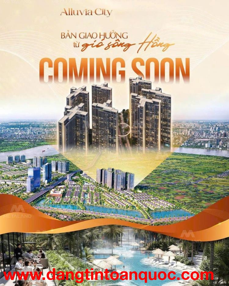 ALLUVIA - CHUNG CƯ CAO CẤP KHOÁNG NÓNG TỰ NHIÊN, BẾN DU THUYỀN GIÁ CHỈ 6X LH; 0931982626