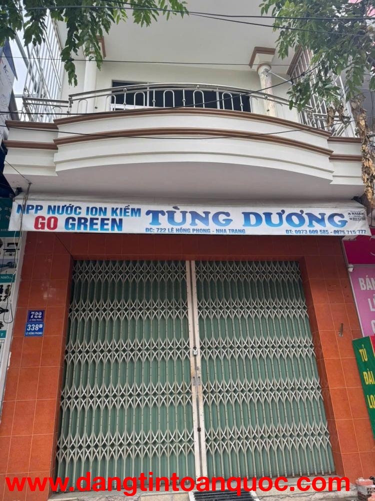 CHO THUÊ NHÀ MẶT TIỀN LÊ HỒNG PHONG – PHƯỜNG NAM NHA TRANG – KHU BUÔN BÁN SẦM UẤT