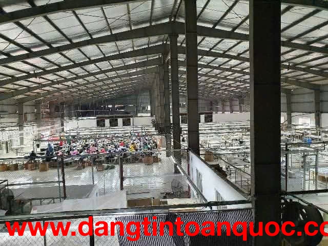 Cho thuê kho xưởng tại KCN Mỹ Lộc, Nam Định, Ninh Bình Phù hợp nhất làm xưởng may, dệp,nhuộm