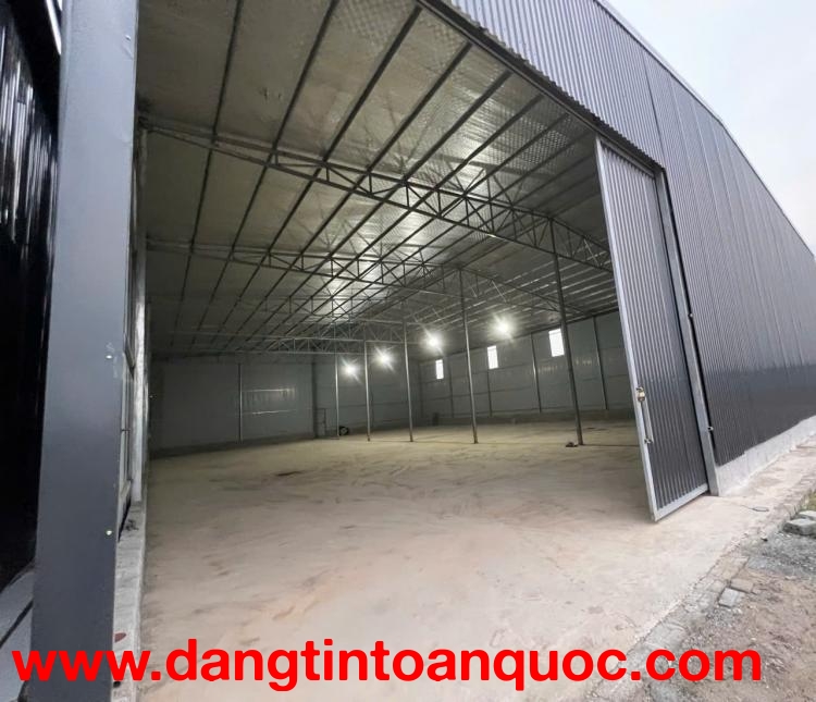 cho thuê kho xưởng tại Ninh Sở, Thường Tín, Hà Nội. Diện tích 600m khung thép hộp, xưởng cao 8m, xe 