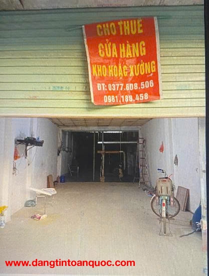 Chính chủ cần cho thuê cửa hàng, kho xưởng tại số 181 mặt đường 70, gần đường Láng Hòa Lạc, vin Tây 