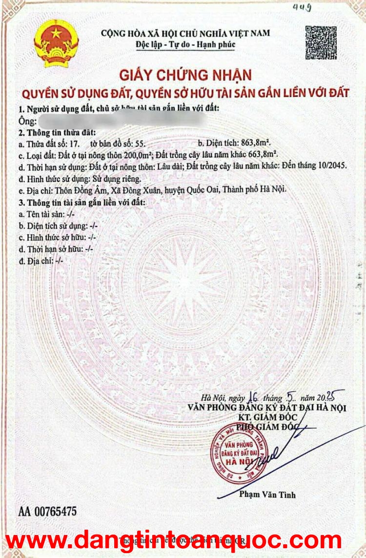 SỞ HỮU NGAY LÔ ĐẤT CHÍNH CHỦ ĐẸP - GIÁ TỐT - Vị Trí Đắc Địa Tại Đồng Bèn Gần Đường Quốc Lộ 21, Hoà L