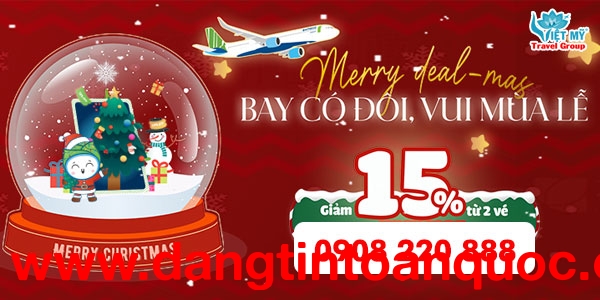 Bamboo Airways ưu đãi vé máy bay mùa Giáng Sinh 2025