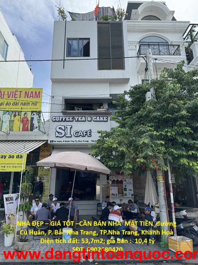 NHÀ ĐẸP – GIÁ TỐT –CẦN BÁN NHÀ  MẶT TIỀN  đường Cù Huân, P. Bắc Nha Trang, TP.Nha Trang, Khánh Hoà