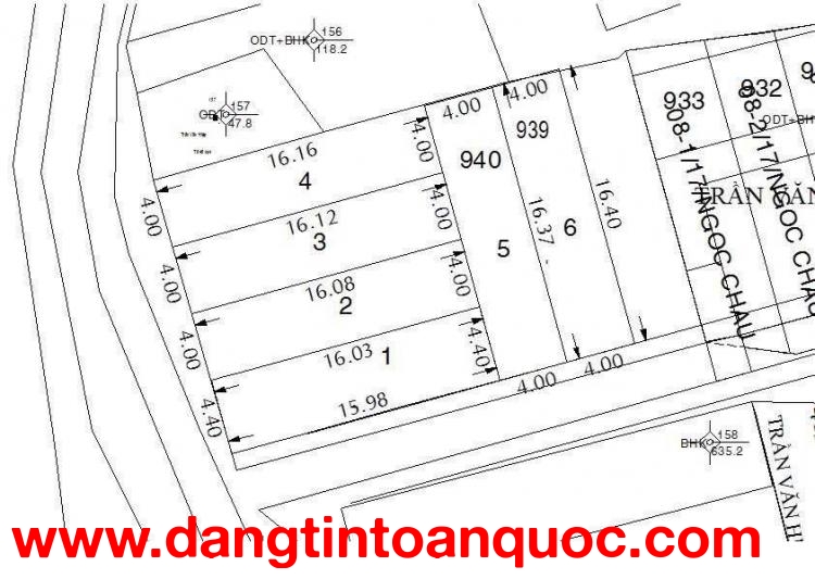 CẶP ĐẤT (9.5X16) MẶT TIỀN TRẦN THỊ HÈ – Q12  GẦN NGUYỄN ẢNH THỦ