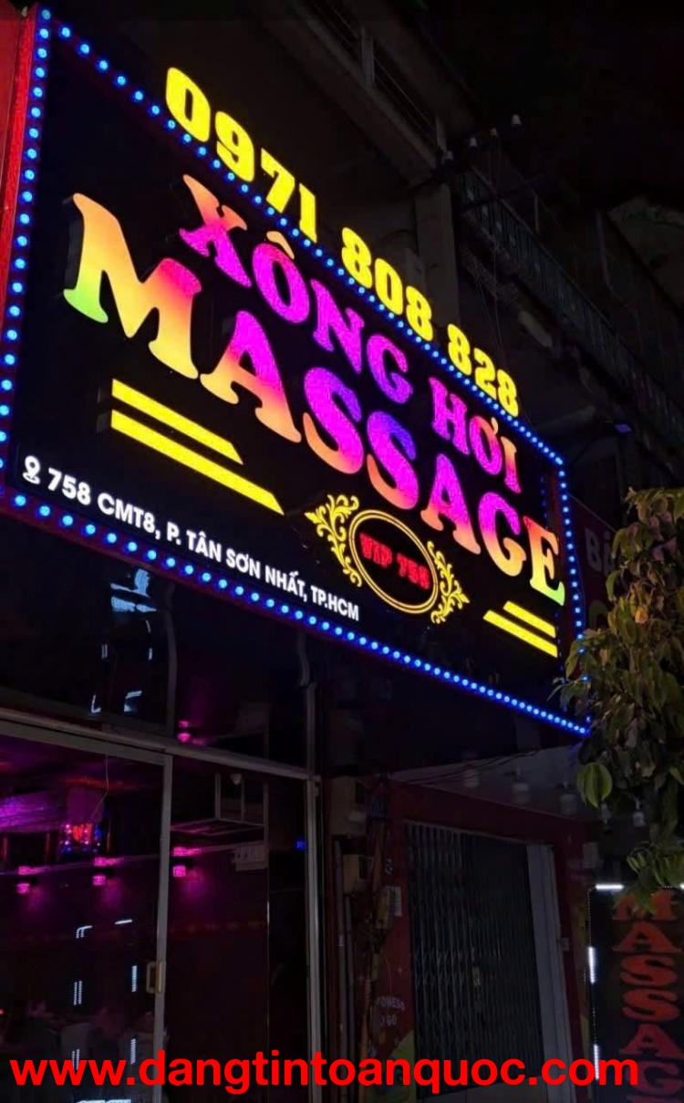 SANG GẤP CƠ SỞ MASSAGE MỚI 99% - MẶT TIỀN CMT8, TÂN BÌNH