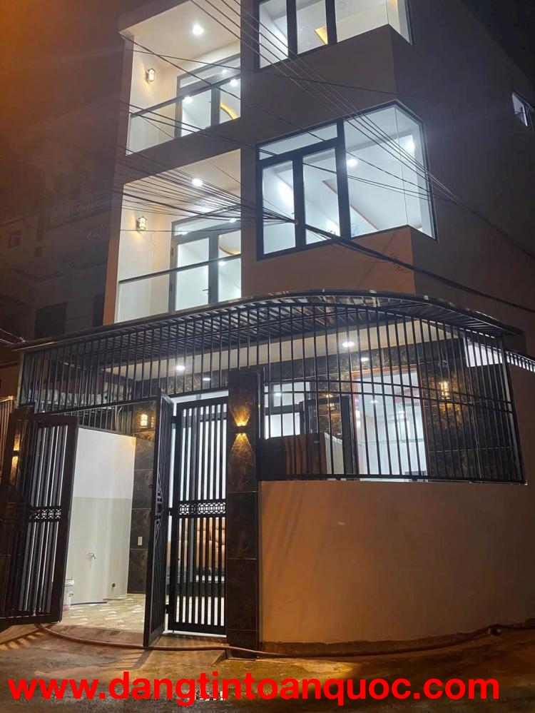 BÁN NHÀ CĂN GÓC 2 MẶT TIỀN 3 TẦNG HẺM OTO PHƯỚC LONG NGAY KĐT PHƯỚC LONG
