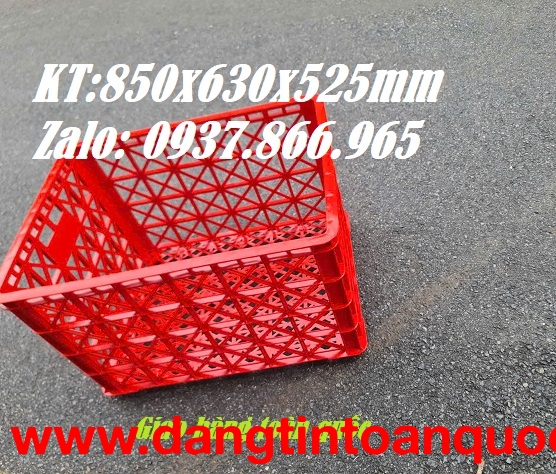 Sọt nhựa dùng trong các nhà máy kéo hàng, sọt 8 bánh xe, sọt nhựa kéo hàng tại Hà Nô