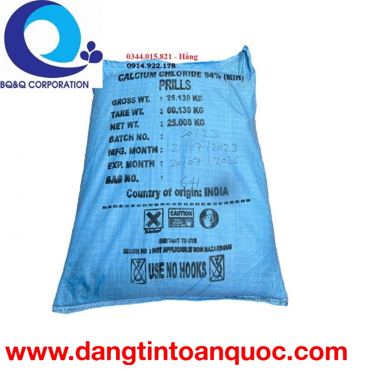 Khoáng CaCl2 nguyên liệu, bổ sung khoáng cho ao nuôi