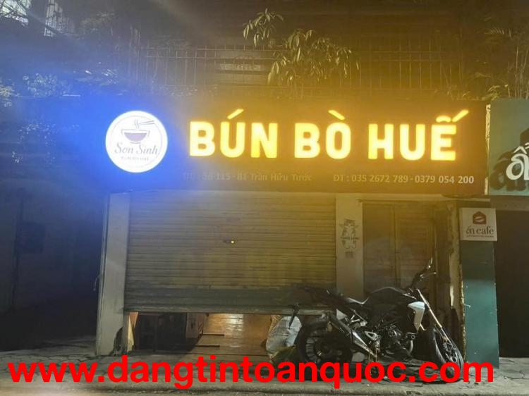 SANG NHƯỢNG CỬA HÀNG ĂN UỐNG – VỊ TRÍ ĐẮC ĐỊA QUẬN ĐỐNG ĐA