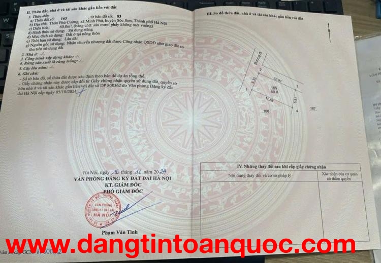 Bán đất Phú Cường, Minh Phú, Sóc Sơn, HN. Lô góc, đường trải nhựa, rộng, ô tô tránh