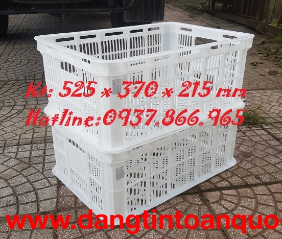 Rổ nhựa HPDE, sóng nhựa hở, sọt nhựa tại Long Biên, sọt đựng nông sản