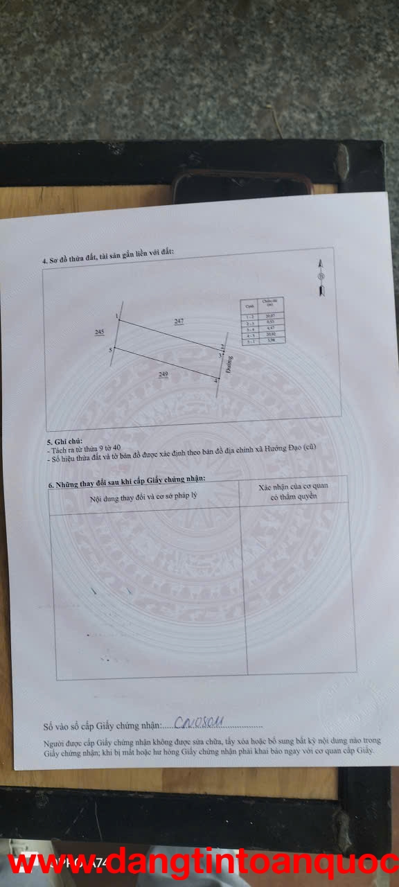 HÀNG HIẾM SÁT SƯỜN KCN TAM DƯƠNG – CƠ HỘI ĐẦU TƯ SINH LỜI