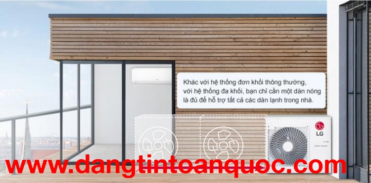 Thầu uy tín tại quận 5 chuyên tư vấn/bán/lắp Máy lạnh MULTI LG giá tốt nhất