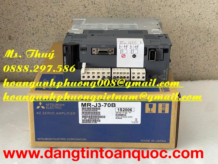 Giá ưu đãi Mitsubishi MR-J3-70A - Cty Hoàng Anh Phương