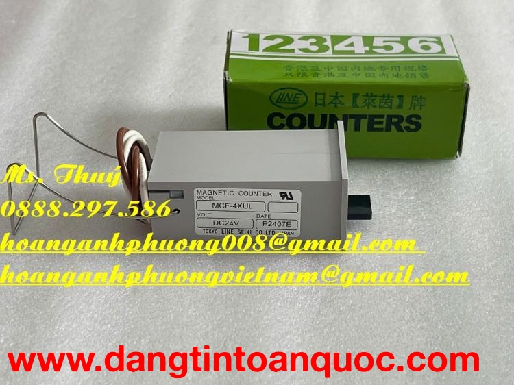 Bộ đếm Line Seiki của Nhật - MCF-4XUL - Mới 100%