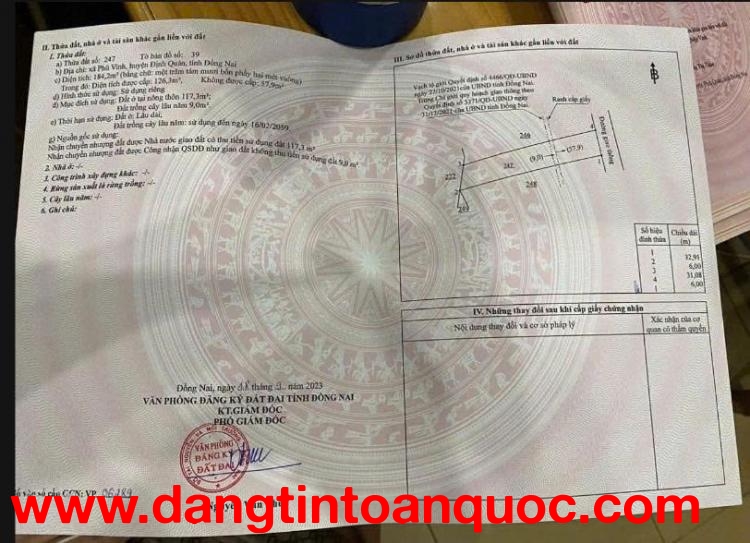 BÁN ĐẤT CHÍNH CHỦ – GIÁ 1 TỶ