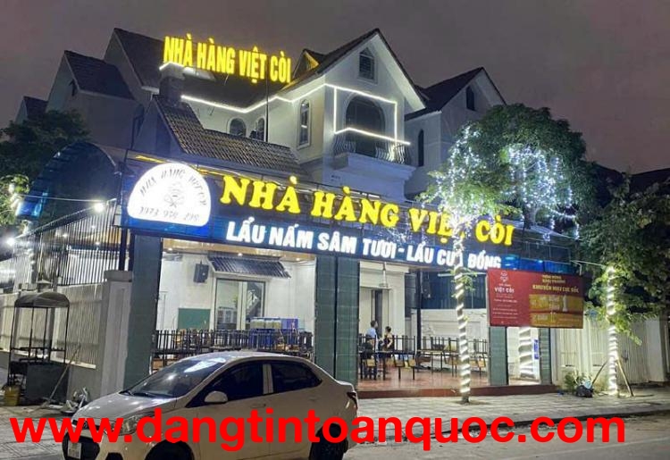 Do công việc bận dộn nên E cần sang nhượng nhà hàng